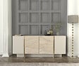 HABITAT ET JARDIN - Buffet en bois "Veyron" - 180 x 46 x 75 cm - Travertin, Grès - vignette