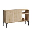 HABITAT ET JARDIN - Buffet en bois "Oscar" - 120 x 40 x 80 cm - Chêne Saphir Noir - vignette