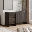 HABITAT ET JARDIN - Buffet en bois "Laris 130" - 130 x 44 x 82 cm - Marron - vignette