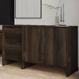 HABITAT ET JARDIN - Buffet en bois "Laris 130" - 130 x 44 x 82 cm - Marron - vignette