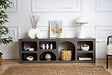 HABITAT ET JARDIN - Buffet en bois "Ferlis" - 160 x 40 x 51 cm - Gris anthracite - vignette