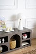 HABITAT ET JARDIN - Buffet en bois "Ferlis" - 160 x 40 x 51 cm - Gris anthracite - vignette