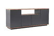 HABITAT ET JARDIN - Buffet en bois "Arista" - 180 x 44 x 75 cm - Gris anthracite - vignette