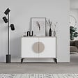 HABITAT ET JARDIN - Buffet en bois "Gora" - 110 x 36 x 82 cm - Moka léger - vignette