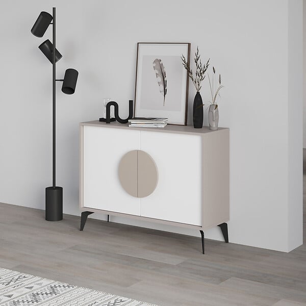 HABITAT ET JARDIN - Buffet en bois "Gora" - 110 x 36 x 82 cm - Moka léger - large