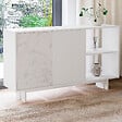 HABITAT ET JARDIN - Buffet en bois "Ravello" - 140 x 35 x 80 cm - Blanc - vignette