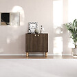 HABITAT ET JARDIN - Buffet en bois "Lina" - 72 x 36 x 73 cm - Marron - vignette