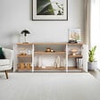 HABITAT ET JARDIN - Buffet en bois "Arista" - 180 x 44 x 75 cm - Blanc - vignette