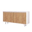 HABITAT ET JARDIN - Buffet en bois "Nossa" - 140 x 40 x 86 cm - Marron - vignette