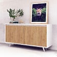 HABITAT ET JARDIN - Buffet en bois "Nossa" - 140 x 40 x 86 cm - Marron - vignette