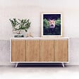 HABITAT ET JARDIN - Buffet en bois "Nossa" - 140 x 40 x 86 cm - Marron - vignette