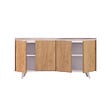 HABITAT ET JARDIN - Buffet en bois "Nossa" - 140 x 40 x 86 cm - Marron - vignette