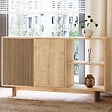 HABITAT ET JARDIN - Buffet en bois "Ravello" - 140 x 35 x 80 cm - Beige - vignette