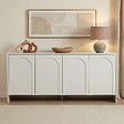 HABITAT ET JARDIN - Buffet en bois "Arlen" - 180 x 45 x 80 cm - Blanc - vignette