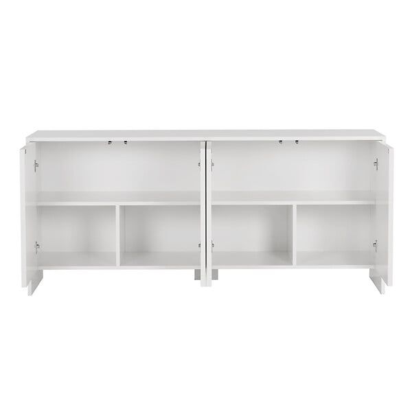 HABITAT ET JARDIN - Buffet en bois "Arlen" - 180 x 45 x 80 cm - Blanc - large