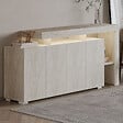 HABITAT ET JARDIN - Buffet en bois "Beliz" - 170 x 35 x 80 cm - Travertin - vignette