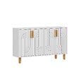 HABITAT ET JARDIN - Buffet en bois "Rodney" - 120 x 29 x 73 cm - Blanc - vignette