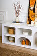 HABITAT ET JARDIN - Buffet en bois "Ferlis" - 160 x 40 x 51 cm - Blanc - vignette