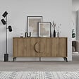 HABITAT ET JARDIN - Buffet en bois "Gora Wide" - 180 x 36 x 82 cm - Marron - vignette