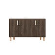 HABITAT ET JARDIN - Buffet en bois "Rodney" - 120 x 30 x 74 cm - Marron - vignette