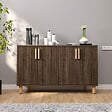HABITAT ET JARDIN - Buffet en bois "Rodney" - 120 x 30 x 74 cm - Marron - vignette