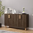 HABITAT ET JARDIN - Buffet en bois "Rodney" - 120 x 30 x 74 cm - Marron - vignette