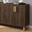HABITAT ET JARDIN - Buffet en bois "Rodney" - 120 x 30 x 74 cm - Marron - vignette
