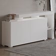 HABITAT ET JARDIN - Buffet en bois "Beliz" - 170 x 35 x 80 cm - Blanc - vignette