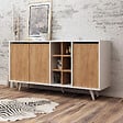 HABITAT ET JARDIN - Buffet en bois "Prava" - 140 x 40 x 86 cm - Marron - vignette