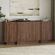 HABITAT ET JARDIN - Buffet en bois "Dorma" - 180 x 45 x 80 cm - Noyer Milano - vignette