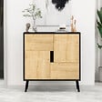 HABITAT ET JARDIN - Buffet en bois "Darien" - 76 x 35 x 79 cm - Beige - vignette