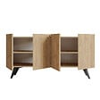 HABITAT ET JARDIN - Buffet en bois "Pekin" - 150 x 40 x 76 cm - Marron - vignette