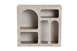 HABITAT ET JARDIN - Buffet en bois "Lessa" - 80 x 37 x 74 cm - Travertin - vignette