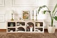 HABITAT ET JARDIN - Buffet en bois "Ferlis" - 160 x 40 x 51 cm - Travertin - vignette