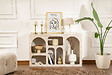 HABITAT ET JARDIN - Buffet en bois "Liva" - 120 x 37 x 74 cm - Travertin - vignette