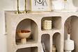 HABITAT ET JARDIN - Buffet en bois "Liva" - 120 x 37 x 74 cm - Travertin - vignette