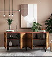 HABITAT ET JARDIN - Buffet en bois "Latina" - 180 x 45 x 80 cm - Marron - vignette