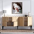 HABITAT ET JARDIN - Buffet en bois "Laika" - 180 x 40 x 80 cm - Beige - vignette