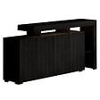 HABITAT ET JARDIN - Buffet en bois "Beliz" - 170 x 35 x 80 cm - Bois Noir - vignette