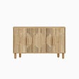 HABITAT ET JARDIN - Buffet en bois "Roger" - 120 x 29 x 73 cm - Beige - vignette