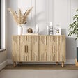 HABITAT ET JARDIN - Buffet en bois "Roger" - 120 x 29 x 73 cm - Beige - vignette