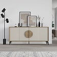 HABITAT ET JARDIN - Buffet en bois "Gora Wide" - 180 x 36 x 82 cm - Crème - vignette