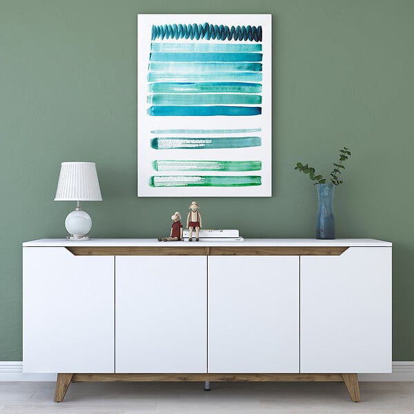 HABITAT ET JARDIN - Buffet en bois "Gondol" - 180 x 45 x 79 cm - Blanc - large