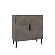 HABITAT ET JARDIN - Buffet en bois "Darien" - 76 x 35 x 79 cm - Gris - vignette