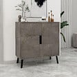 HABITAT ET JARDIN - Buffet en bois "Darien" - 76 x 35 x 79 cm - Gris - vignette