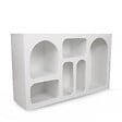 HABITAT ET JARDIN - Buffet en bois "Liva" - 120 x 37 x 74 cm - Blanc - vignette