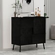 HABITAT ET JARDIN - Buffet en bois "Darien" - 76 x 35 x 79 cm - Noir - vignette
