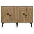 HABITAT ET JARDIN - Buffet en bois "Ahart" - 120 x 30 x 80 cm - Chêne Saphir Or - vignette