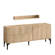 HABITAT ET JARDIN - Buffet en bois "Stella" - 180 x 40 x 55 cm - Chêne Saphir - vignette