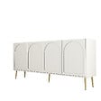 HABITAT ET JARDIN - Buffet en bois "Lyon" - 180 x 35 x 80 cm - Crème - vignette
